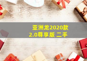 亚洲龙2020款2.0尊享版 二手